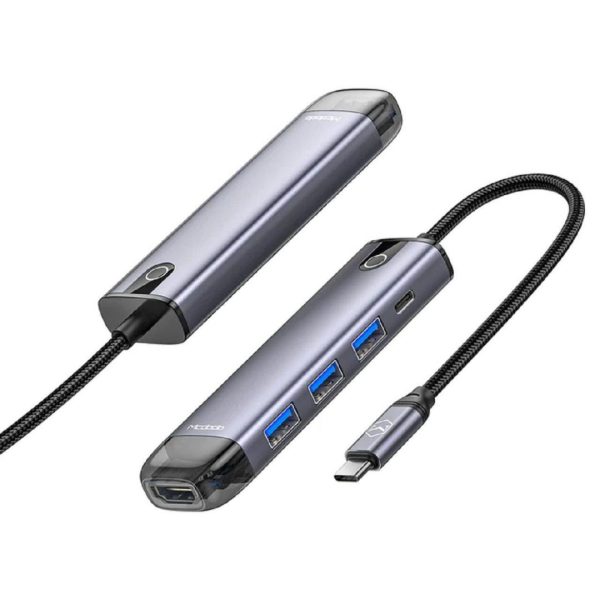 Hub USB MCDODO Multihub 5 in 1 USB-C, 5 porturi,
