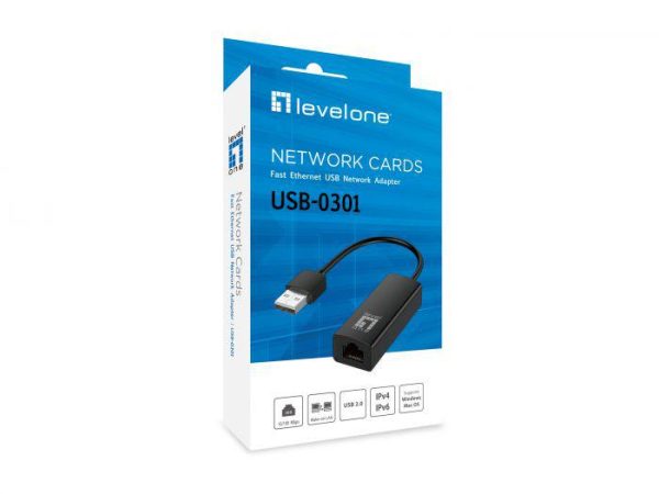 USB Adapter LevelOne USB-0301, Fast Ethernet, Single - Band