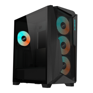 Carcasa GIGABYTE C301 GLASS, RGB, Mid Tower, Black