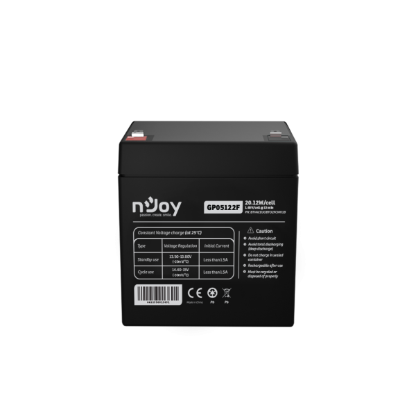 Acumulator nJoy GP05122F  12V 23.51W/cell  Battery Model GP07122F