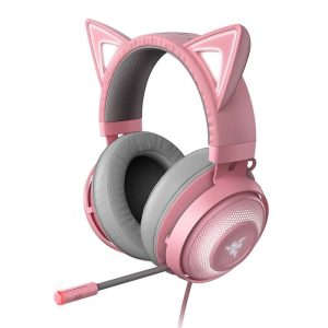 Casti Gaming Head-band Razer Kraken Kitty, Wired, Noise Canceling, Roz