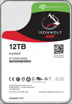 HDD NAS Seagate IronWolf, 12 TB, 7200 RPM, 256 MB,