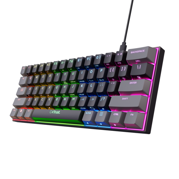 Tastatura Mecanica Gaming Trust GXT 867 Acira, USB, negru