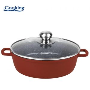 CRATITA ALUMINIU TURNAT+CAPAC 28x7.5 CM, 4.1 L, CALABRIA, COOKING BY