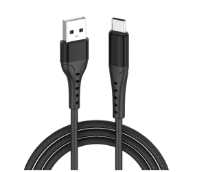 Cablu Lemontti Bending Aluminum USB-A la Type-C, Fast Charge, lungime