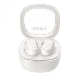 Casti In-ear Baseus Bowie WM02, Wireless, Alb