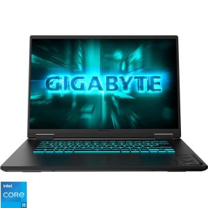 Laptop Gaming GIGABYTE A16, cu procesor Intel Core 5 13420H,