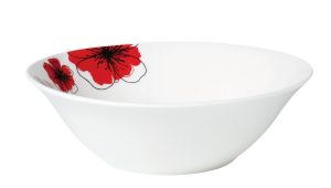 BOL PORTELAN 15 CM,  RED FLOWERS,VANORA HOME