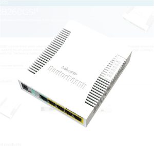 MIKROTIK SMALL SOHO SWITCH RB260GSP CSS106-1G-4P-1S, 5 X GIGABIT POE,