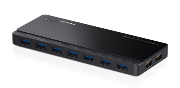 Hub USB TP-Link UH720, USB-A, 7 porturi, Negru