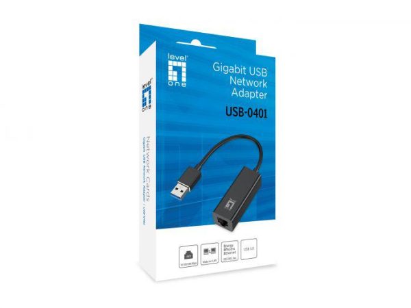 USB Adapter LevelOne USB-0401, Gigabit, Single - Band