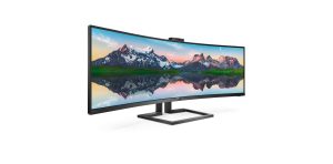 Monitor Consumer Philips 499P9H/00, 48.8", 5120 x 1440 pixeli, Black,