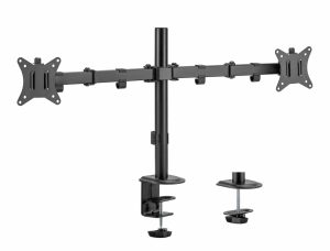 Suport 2 monitoare SeriouxMM66-C024, brat articulat monitor, compatibilitate dimensiune ecran