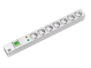 Bachmann, PDU 7 prize Schuko, 1U, impamantare, protectie supratensiune, intrerupator,