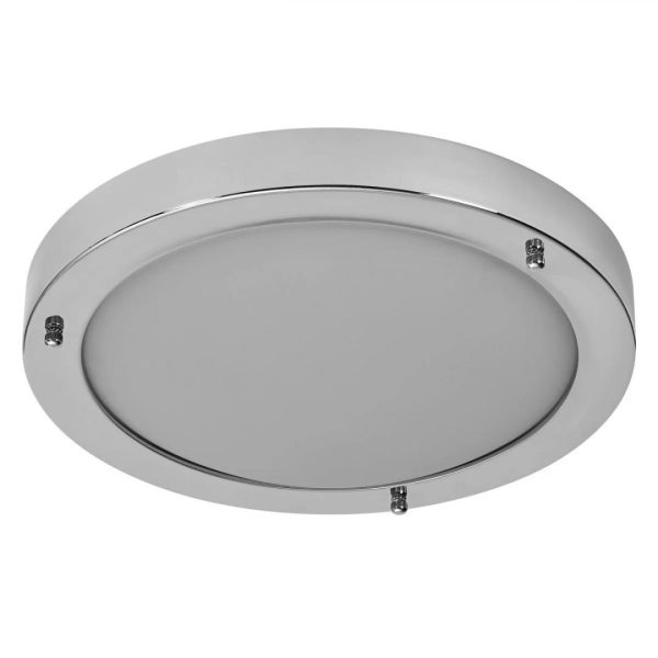 Plafoniera pentru baie OSRAM Classic Crom, E27, max. 15W LED,metal/sticla,