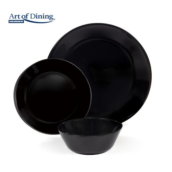 SERVICIU MASA DIN OPAL NEGRU 18 PIESE, CATANIA, ART OF