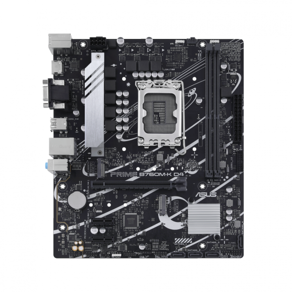 Placa de baza ASUS PRIME B760M-K D4, LGA 1700, DDR4,