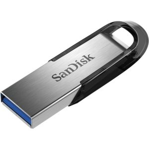 Memorie USB SANDISK Ultra Flair 128 GB, USB 3.0, Argintiu