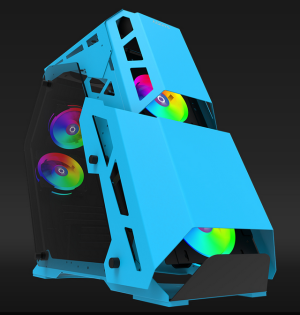 Carcasa Aqirys Procyon, RGB, Mid Tower, Blue