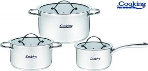 SET GATIT DIN INOX 6 PIESE, ANNA,  COOKING BY
