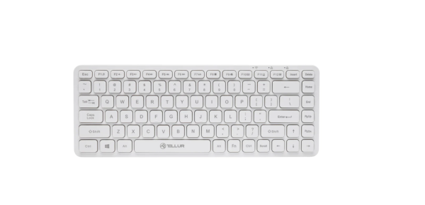 Tastatura Tellur Mini, Wireless, Alb