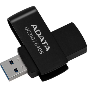 Memorie USB ADATA UC310 64 GB, USB 3.2, Negru