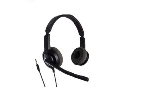 Casti Head-band Axtel Voice 28, Wired, noise-canceling, Negru