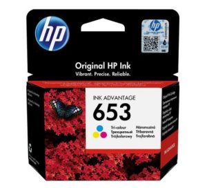 Cartus HP 653, Cyan, Magenta, Yellow