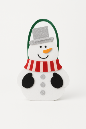 Prosop de bucatarie cu gentuta Snowman