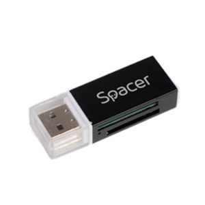 Card Reader Spacer SPCR-658, USB 2.0, Black-White