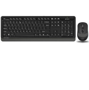 Kit wireless tastatura si mouse A4Tech FG1010, taste numerice, gri
