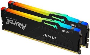 Memorie RAM Kingston FURY Beast RGB, 64 GB DDR5, 6400