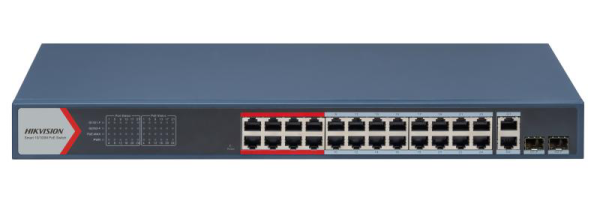 Switch 24 porturi Hikvision DS-3E1326P-EI(B), L2, Smart Managed, 24 ×