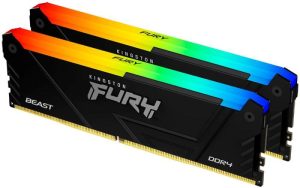 Memorie RAM Kingston FURY Beast RGB, 32 GB DDR4, 3200