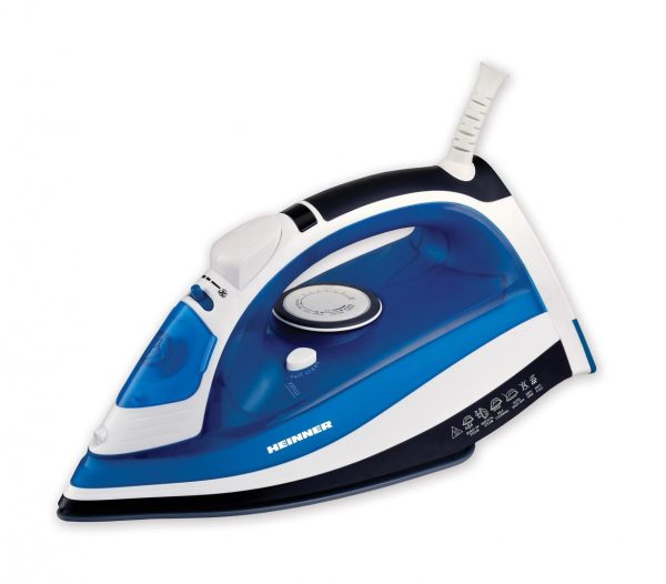 Fier de calcat Azuritte Heinner HSI-2400AZ, talpa din ceramica, auto-