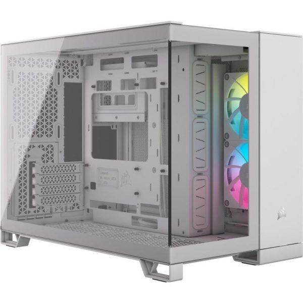 Carcasa CORSAIR 2500X RGB, RGB, Mini Tower, White