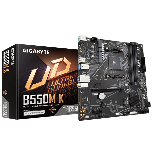 Placa de baza Gigabyte B550M K, Socket AM4, DDR4, Micro-ATX