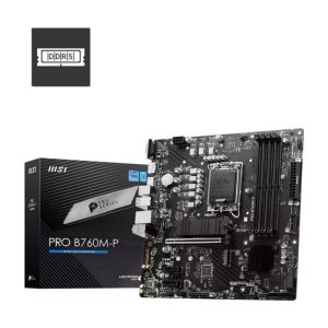Placa de baza MSI PRO B760M-P, LGA 1700, DDR5, Micro-ATX