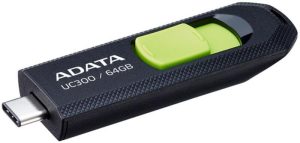 Memorie USB ADATA UC300 64 GB, USB Type-C, Albastru