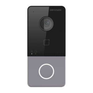 Post videointerfon de exterior WIFI Hikvision DS-KV6113-WPE1(C), montaj aparent pentru