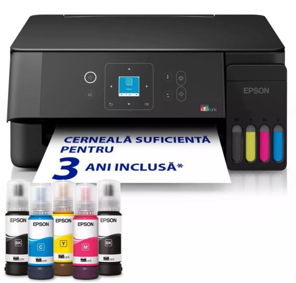 Multifunctional inkjet Epson EcoTank L3360, CISS, format A4, Color, USB