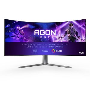 Monitor Gaming AOC AG456UCZD, 44.5", 3440 x 1440 pixeli, Black,