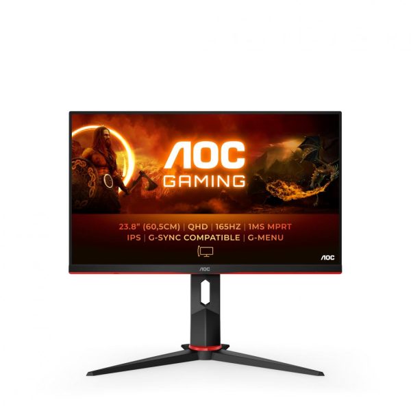 Monitor Consumer AOC Q24G2A/BK, 23.8", 2560 x 1440 pixeli, Black,