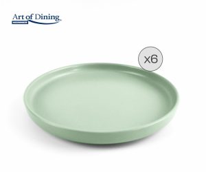 SET 6 FARFURII DESERT CERAMICA 20 CM, YVONNE, ART OF
