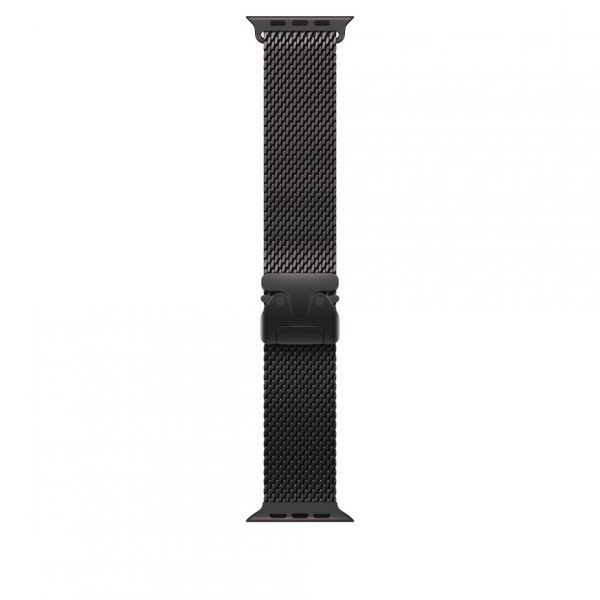 Curea pentru Apple Watch 49mm Black Titanium Milanese Loop -