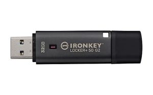 Memorie USB Kingston IronKey Locker+ 50 G2 32 GB, USB