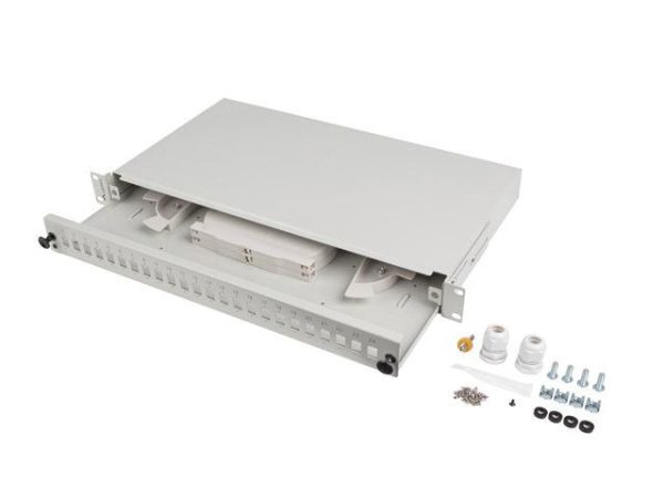 Patch panel fibră rack 19" 1U  24x SC simplex
