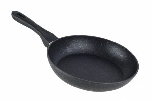 TIGAIE ALUMINIU 22X4.8 CM, BLACK SAND, COOKING  BY HEINNER