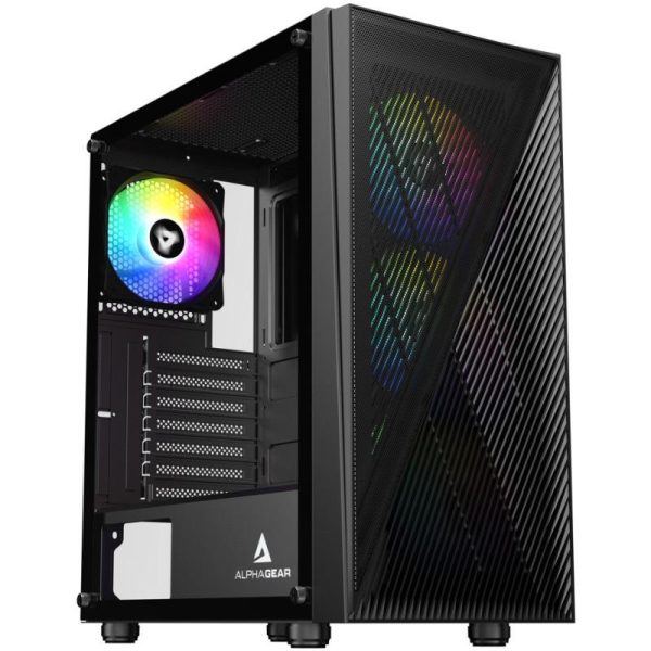 Carcasa ALPHAGEAR Shifter RGB, RGB, Mid Tower, Black