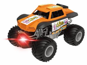 MASINUTA CU LUMINI, SUNETE SI FRICTIUNE, SCARA 1/24, 19CM, PORTOCALIU